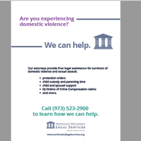 Northeast New Jersey Legal Services: Domestic Violence