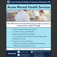 Jewish Family & Children Services of Northern NJ: Acute Mental Health Services