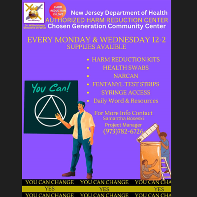 Authorized Harm Reduction Center: Chosen Generation Community Center