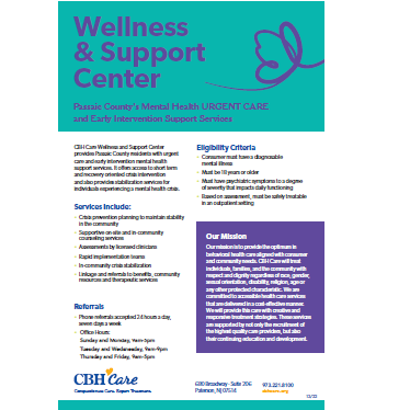 CBH: Wellness and Support Center