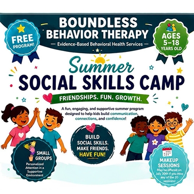 Summer Social Skills Camp (Boundless Behavior Therapy)