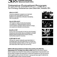 Intensive Outpatient Program (SERV)