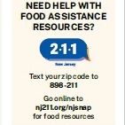 NJ 211- Food Assistance Resources