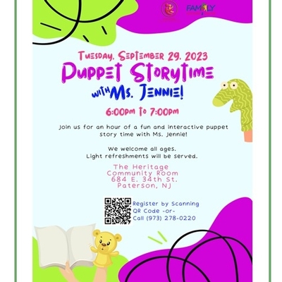 Upcoming Event: Puppet Storytime With Ms. Jennie!