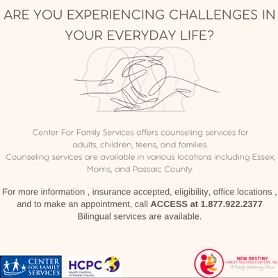 Counseling Service Resource: CFFS, HCPC, & NDFSC