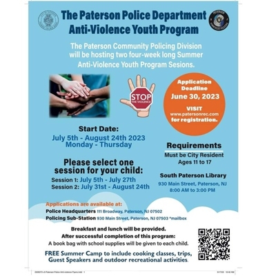 Anti-Violence Youth Program (Paterson Police Dept.)