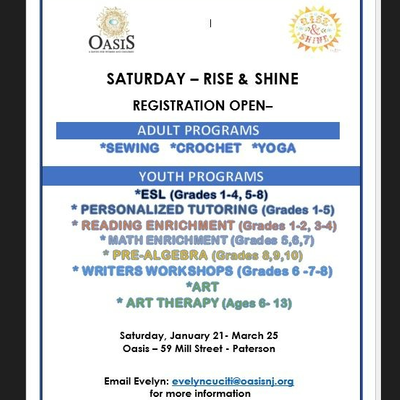 OASIS: A Haven For Women & Children-  Saturday Rise & Shine Program